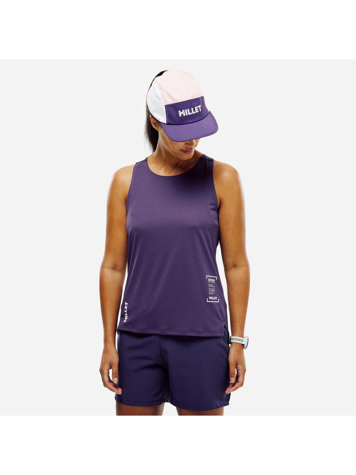 Koszulka tank do biegania damska Millet Intense Pro Light Tank W active fit 3/4