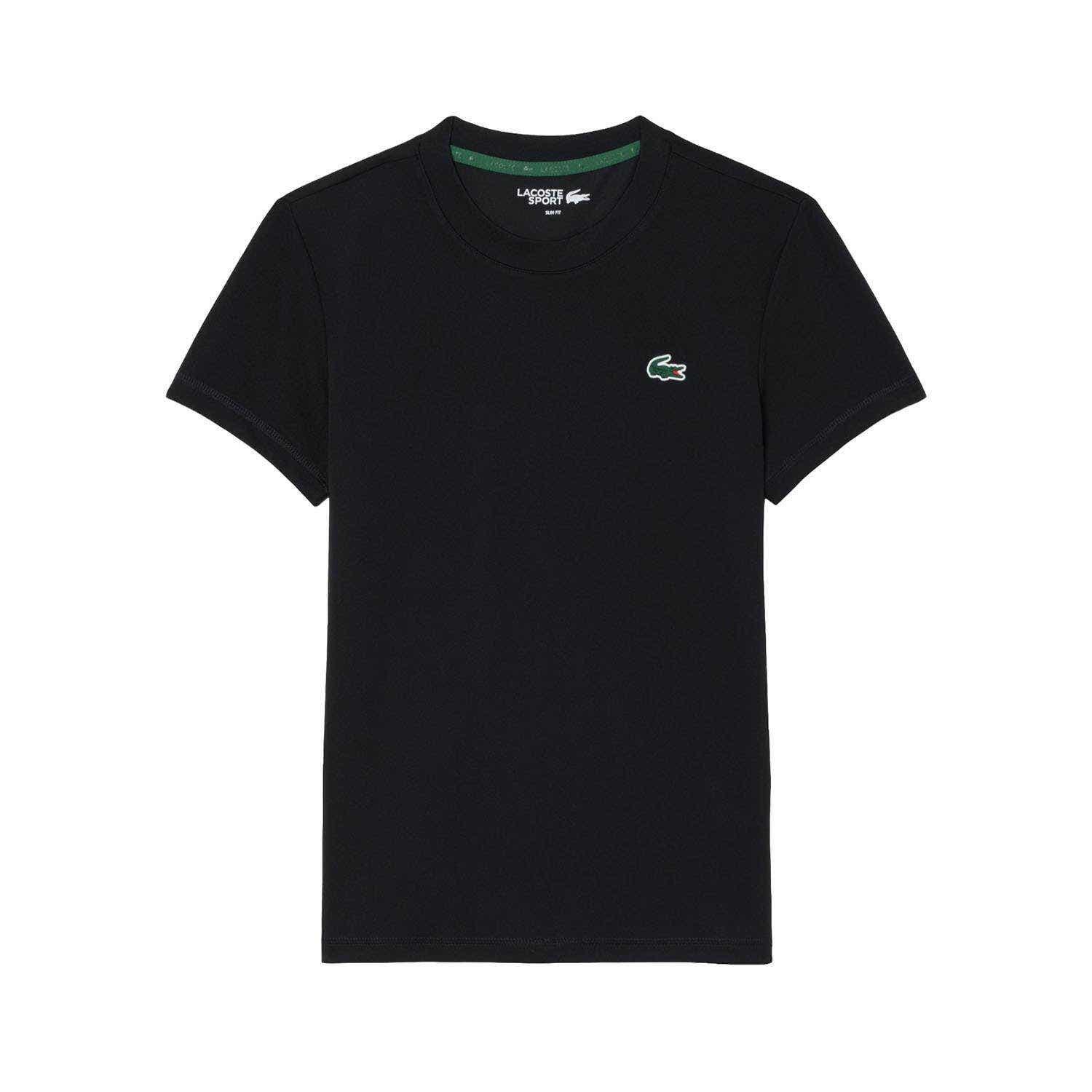 SLIM FIT ULTRA DRY STRETCH SPORT T-SHIRT BLACK WOMAN 3/4