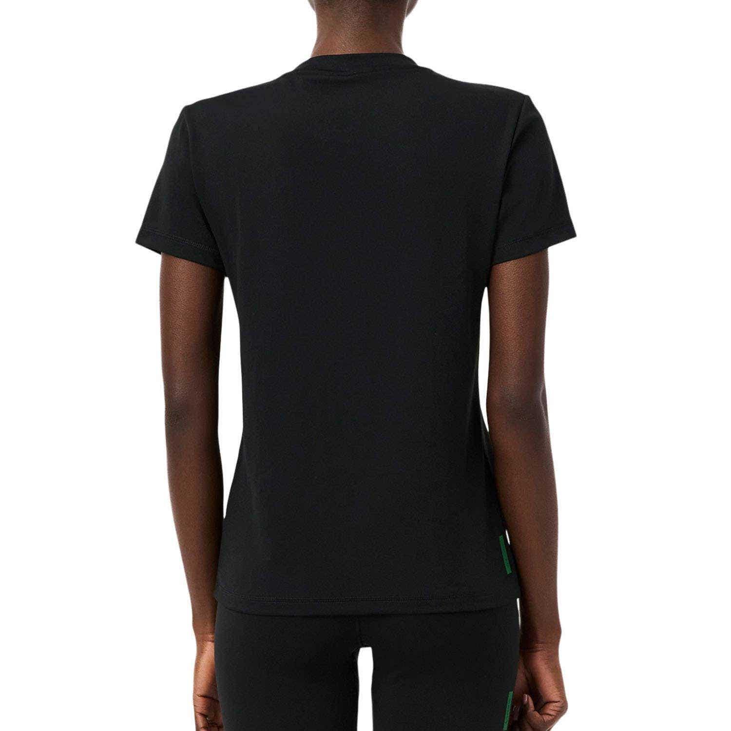 SLIM FIT ULTRA DRY STRETCH SPORT T-SHIRT BLACK WOMAN 2/4