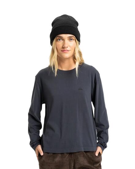 T-shirt manches longues ESSENTIAL Noir Femme