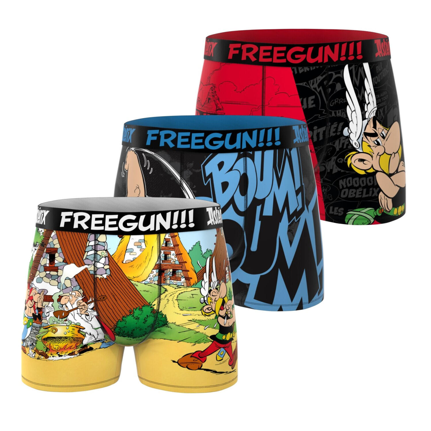 Lot de 3 boxers garçon Asterix 1/5