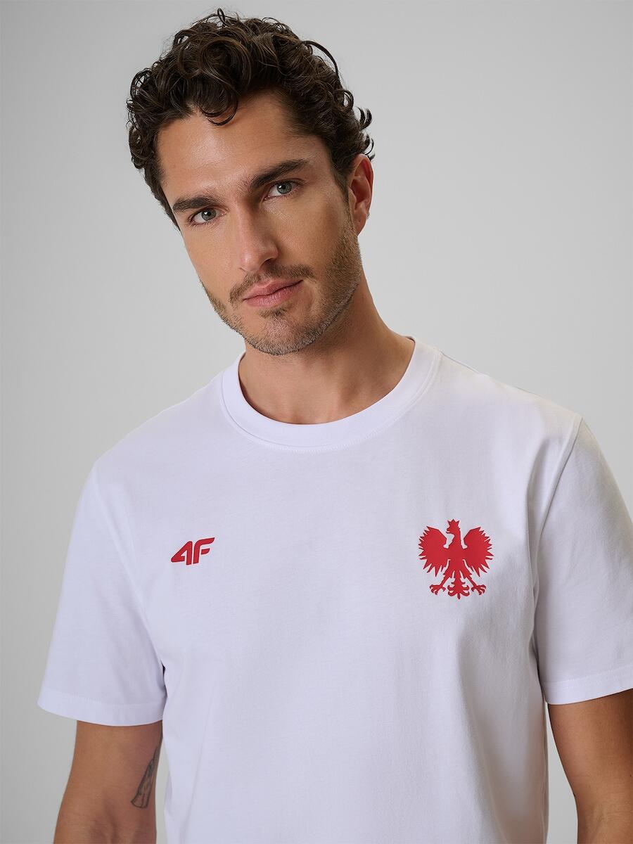 T-shirt bawełniany kibica męski 4F 4FRSS26TTSHM4203 6/7