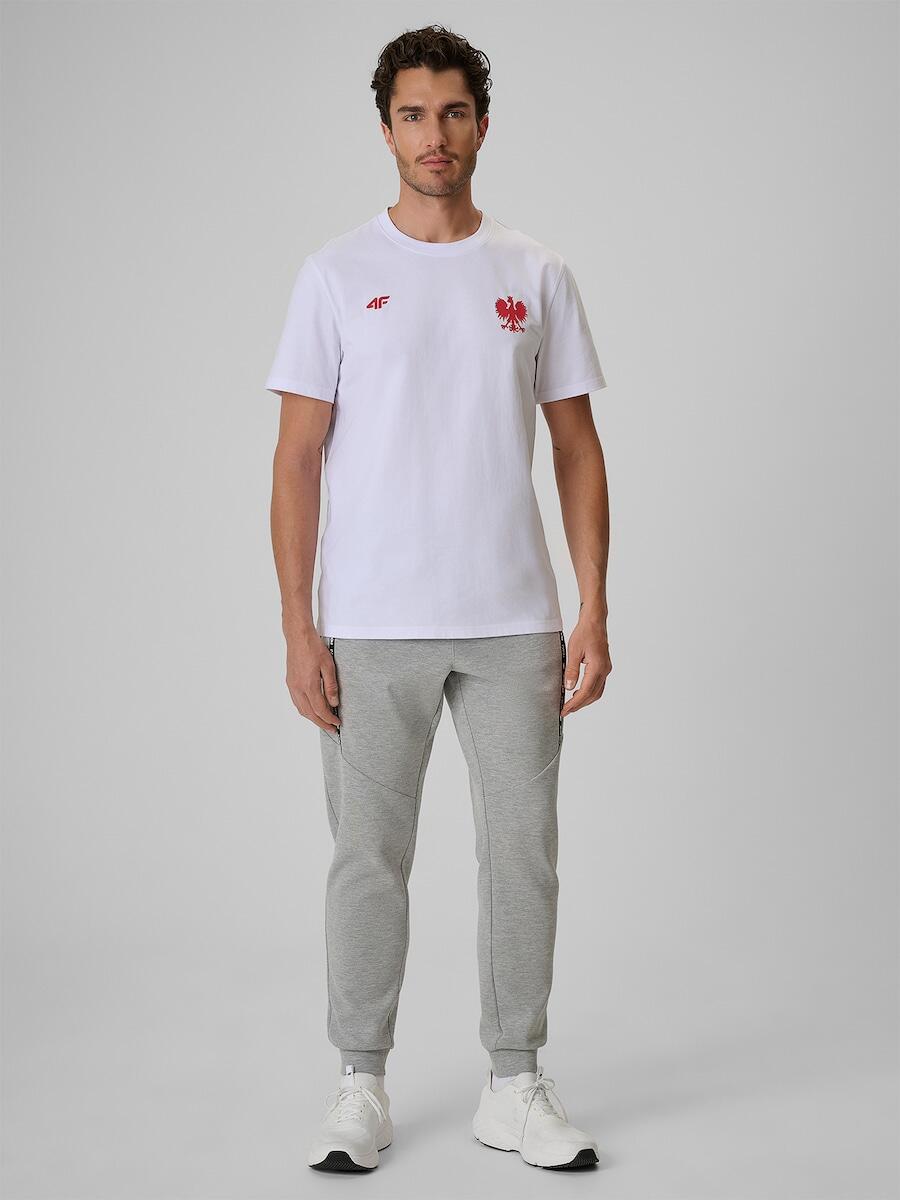 T-shirt bawełniany kibica męski 4F 4FRSS26TTSHM4203 5/7