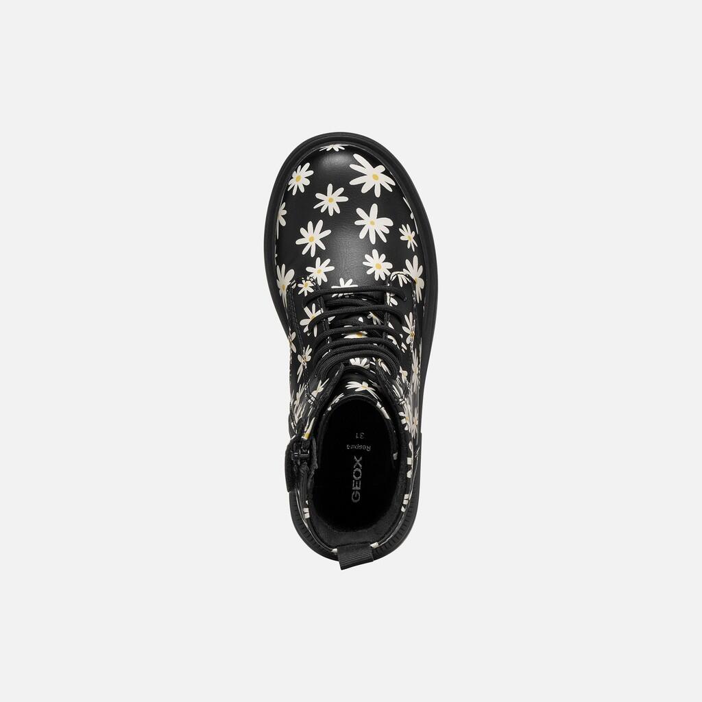 Bottines Fille J ECLAIR GIRL Noir/Ivoire Clair 6/7