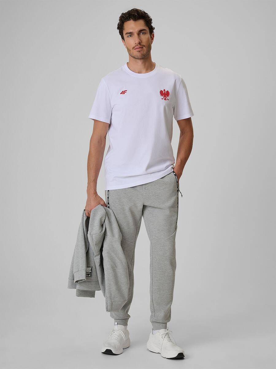 T-shirt bawełniany kibica męski 4F 4FRSS26TTSHM4203 3/7