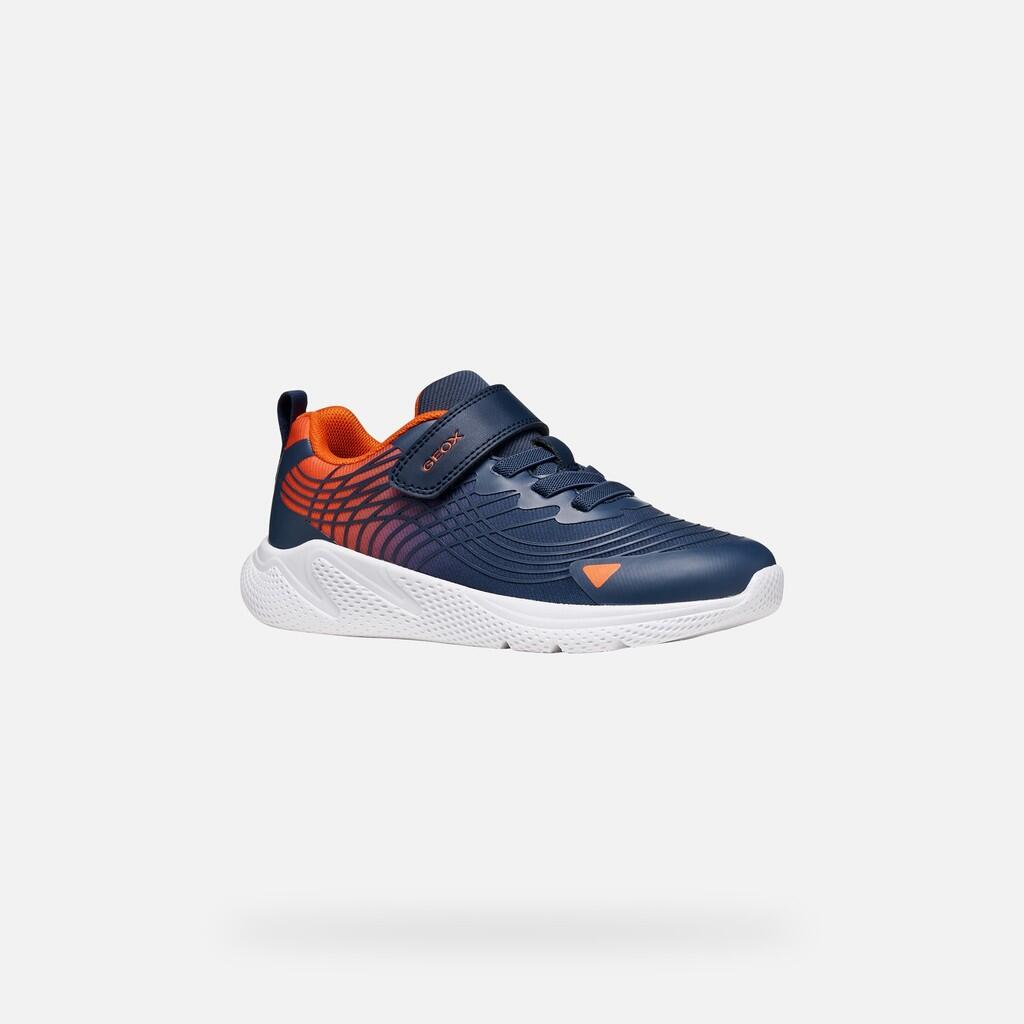 Baskets Garçon SPRINTYE BOY Bleu Marine/Orange 3/7