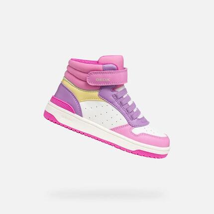 Baskets Fille J WASHIBA GIRL Blanc/Fuchsia
