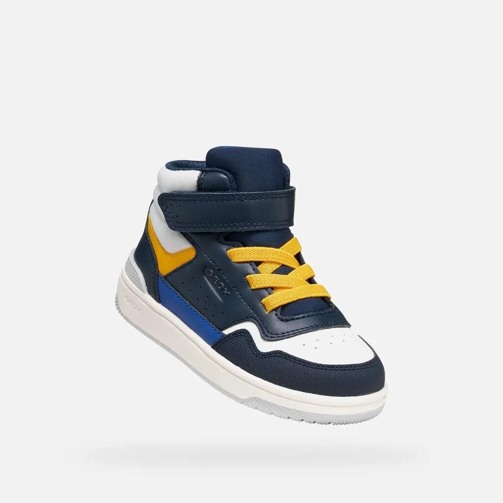 Baskets Garçon WASHIBA BOY Bleu Marine/Jaune 5/7