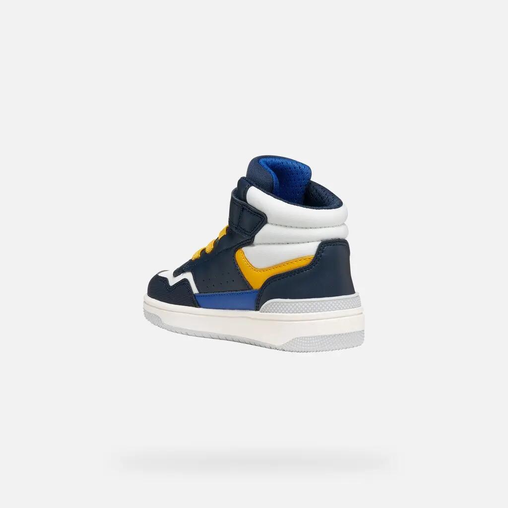 Baskets Garçon WASHIBA BOY Bleu Marine/Jaune 4/7