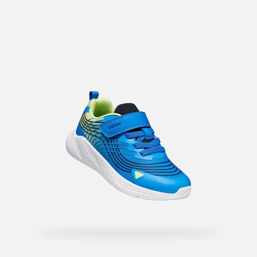 Baskets Garçon SPRINTYE BOY Bleu Roi/Citron Vert 5/7