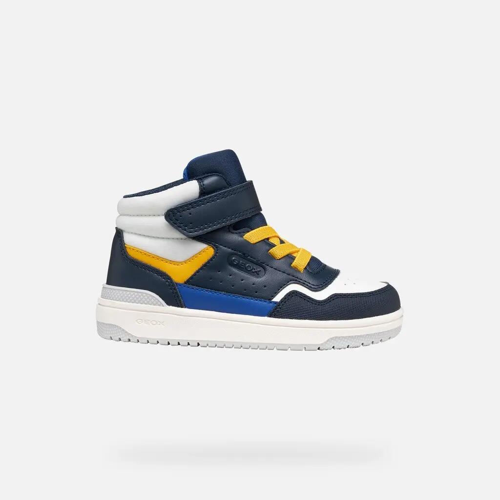 Baskets Garçon WASHIBA BOY Bleu Marine/Jaune 2/7