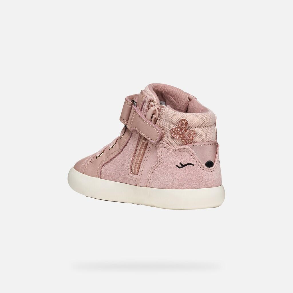 Baskets Bébé Fille B GISLI GIRL Vieux Rose 4/7