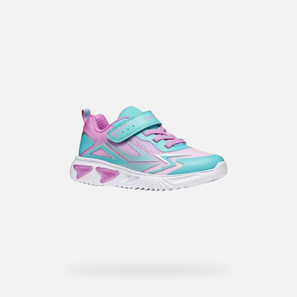 Baskets Fille J ASSISTER GIRL Bleu Clair/Rose 3/7