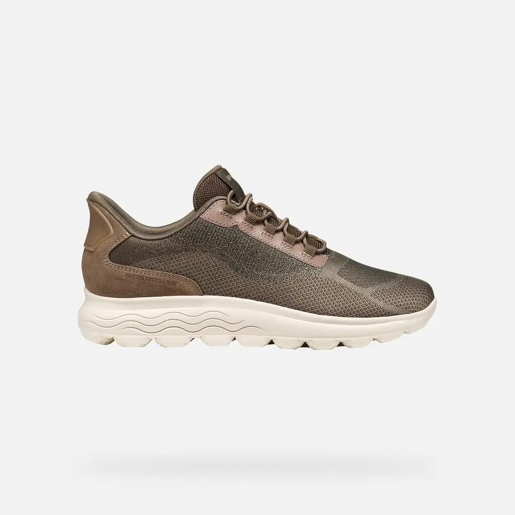 Baskets Femme D SPHERICA PLUS WR Taupe/Marron Foncé 2/7