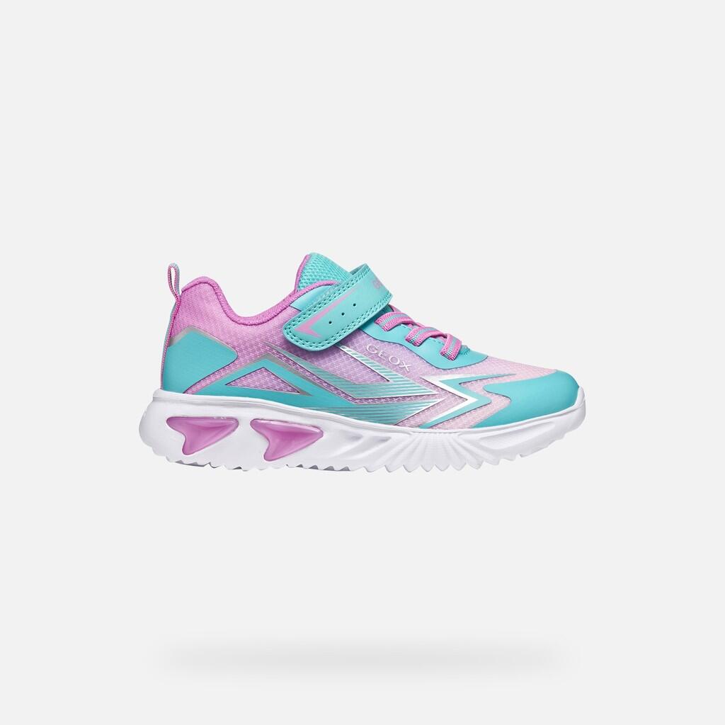 Baskets Fille J ASSISTER GIRL Bleu Clair/Rose 2/7