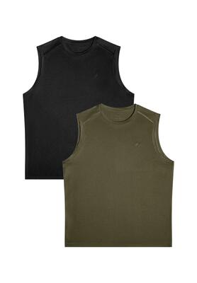 Heren lichtgewicht mesh hardloop tanktop gerecycled polyester polygiene