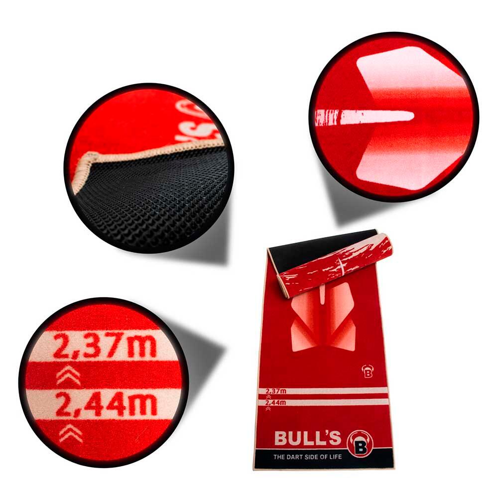 "BULL'S Carpet-Mat "180" red" 3/4