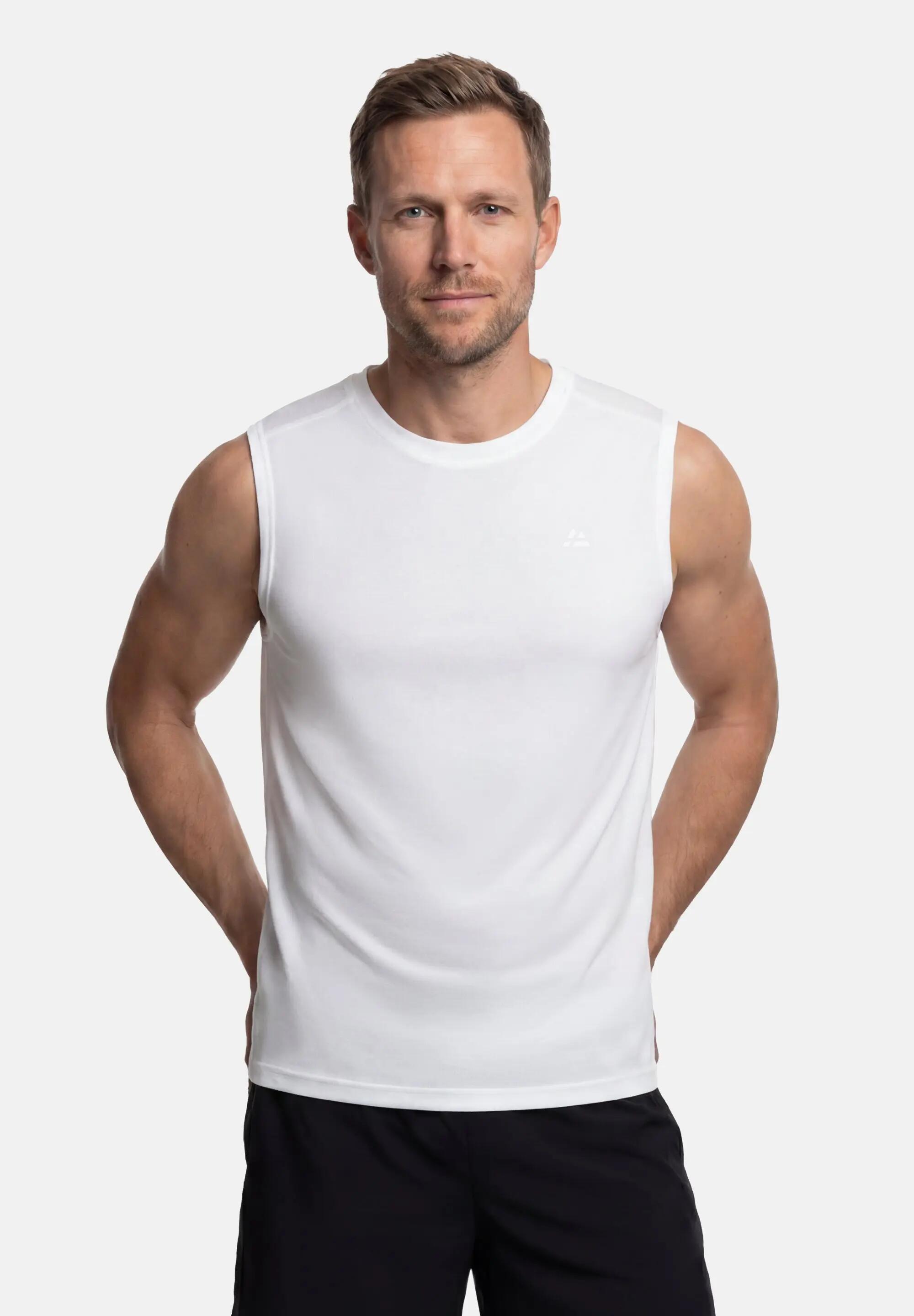 Heren lichtgewicht mesh hardloop tanktop gerecycled polyester Polygiene 2/5
