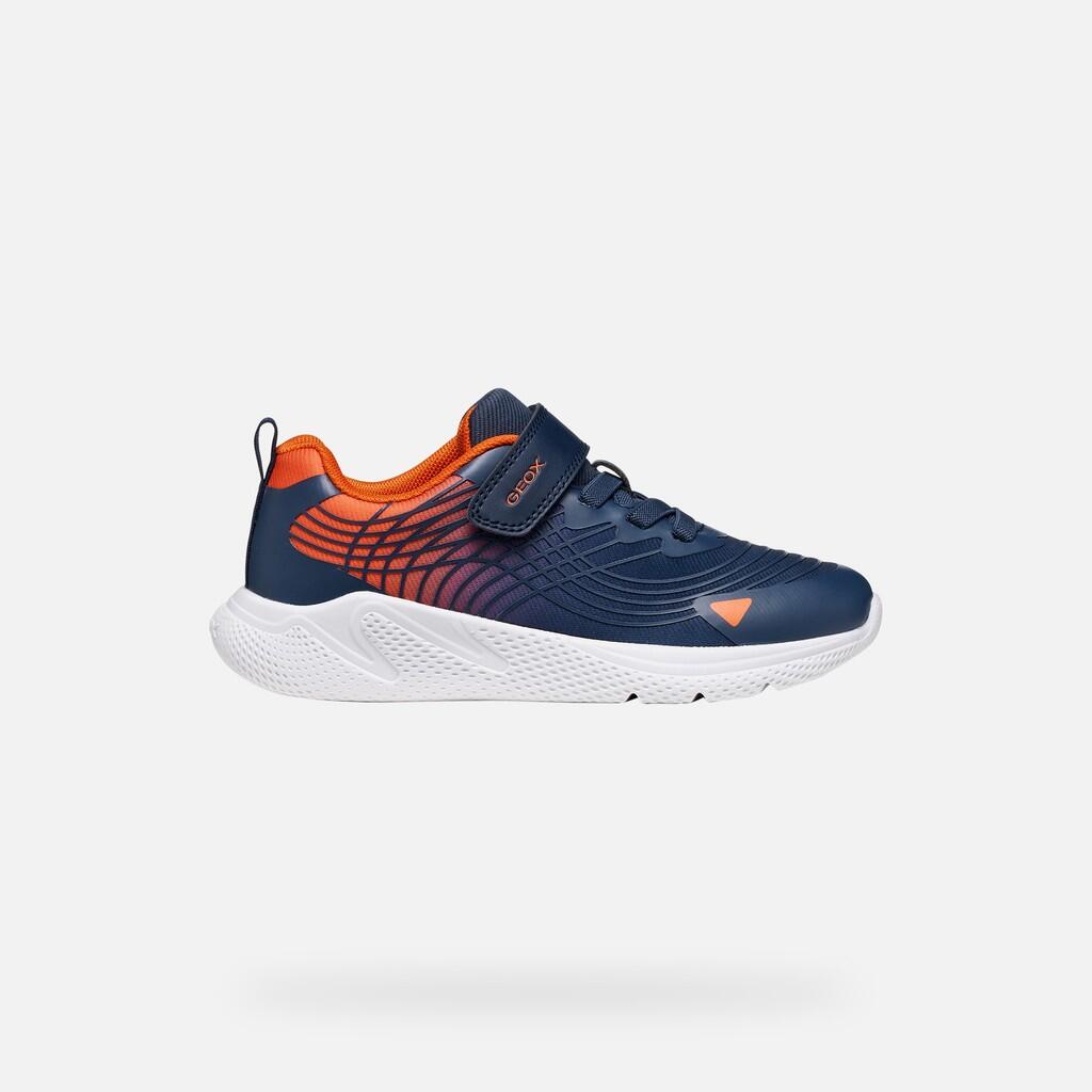 Baskets Garçon SPRINTYE BOY Bleu Marine/Orange 2/7