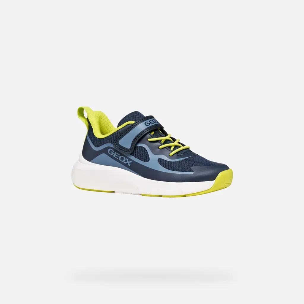 Baskets Garçon PRO-RAN BOY Bleu Marine/Bleu Clair 4/7