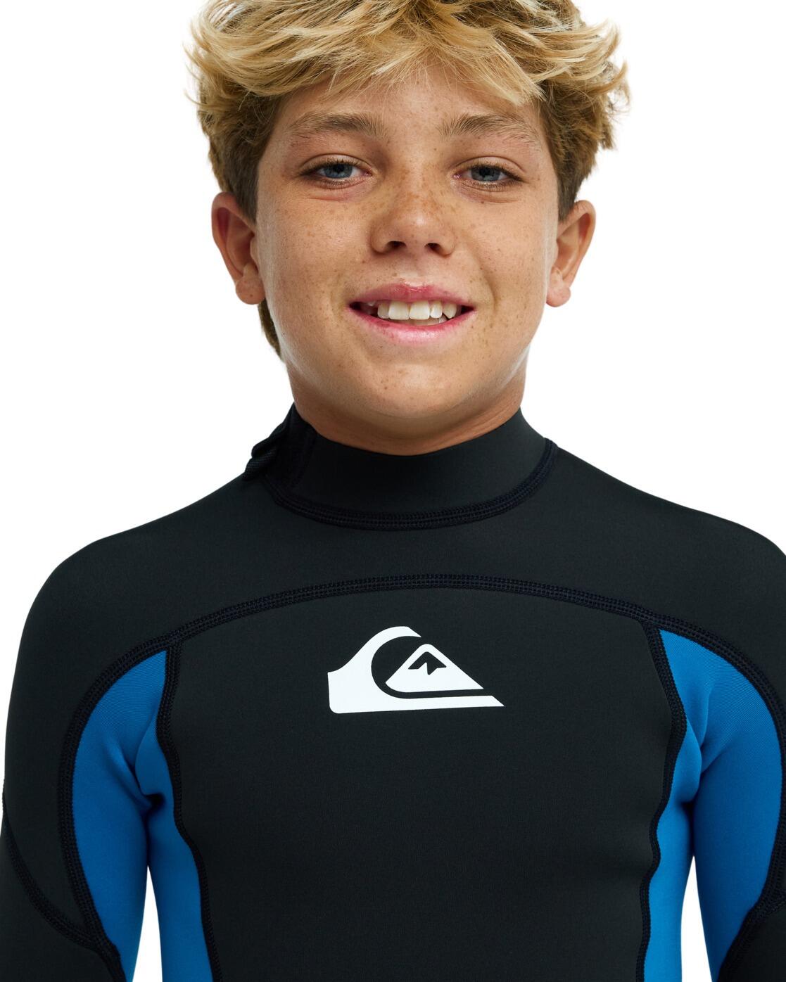 Wetsuit met een Achterrits PROLOGUE+ 4/3MM Blau Jongens 8-16 4/4
