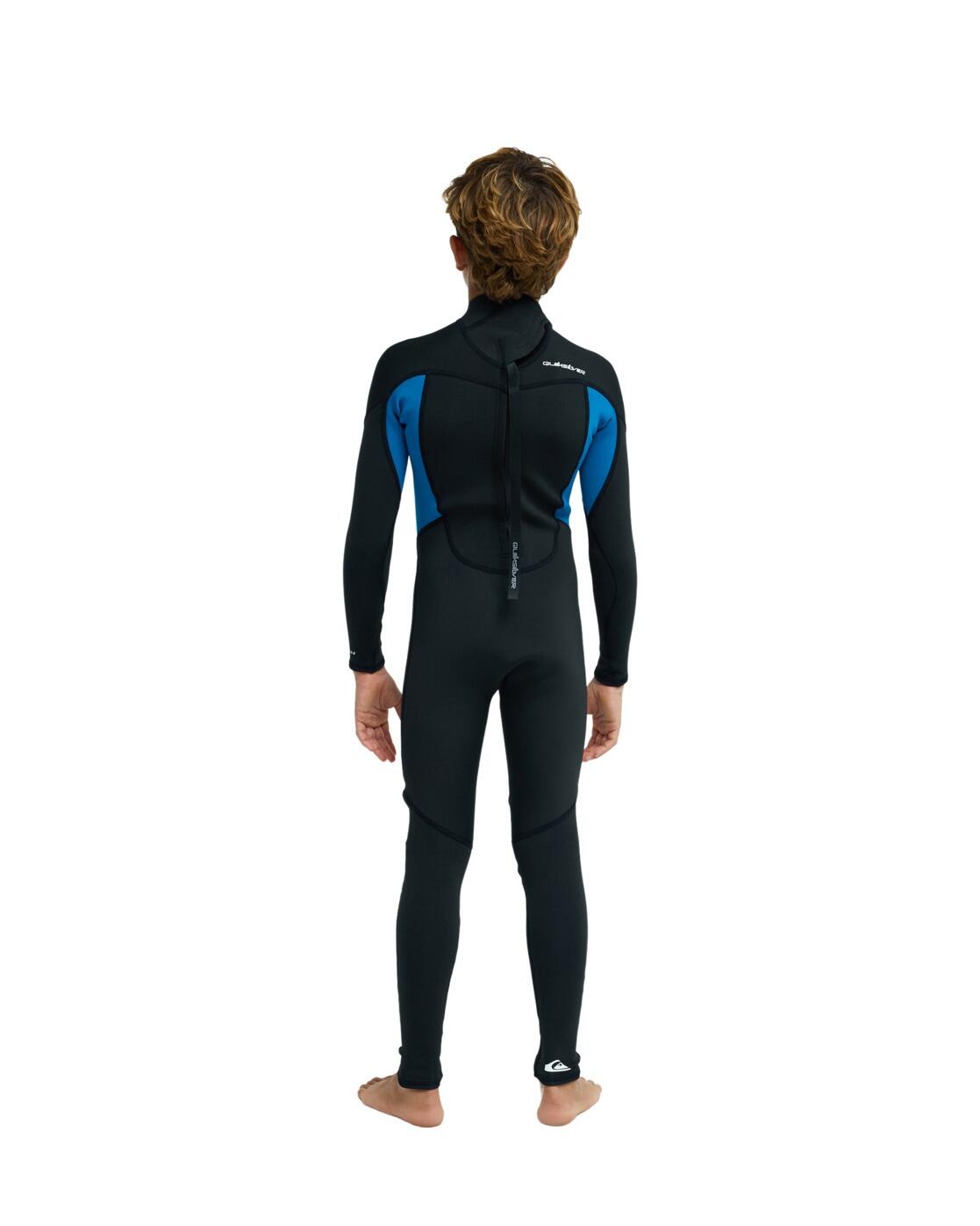 Wetsuit met een Achterrits PROLOGUE+ 4/3MM Blau Jongens 8-16 2/4