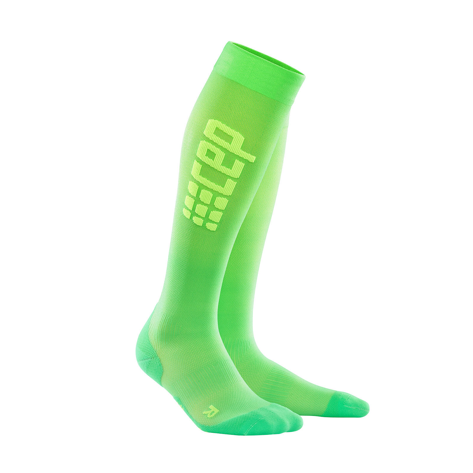 Sosete de compresie 2.0 W pentru alergare Ultralight verde-viper