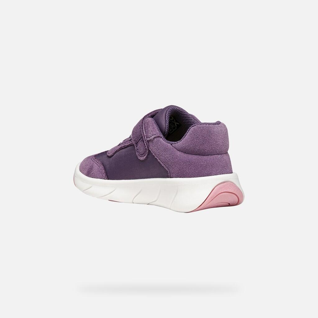 Baskets Bébé Fille B FOOT-RUN GIRL Violet Clair/Blanc 5/7