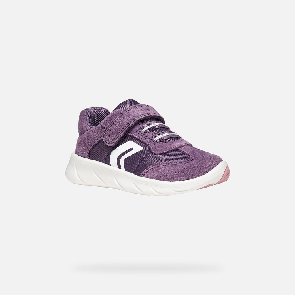 Baskets Bébé Fille B FOOT-RUN GIRL Violet Clair/Blanc 4/7