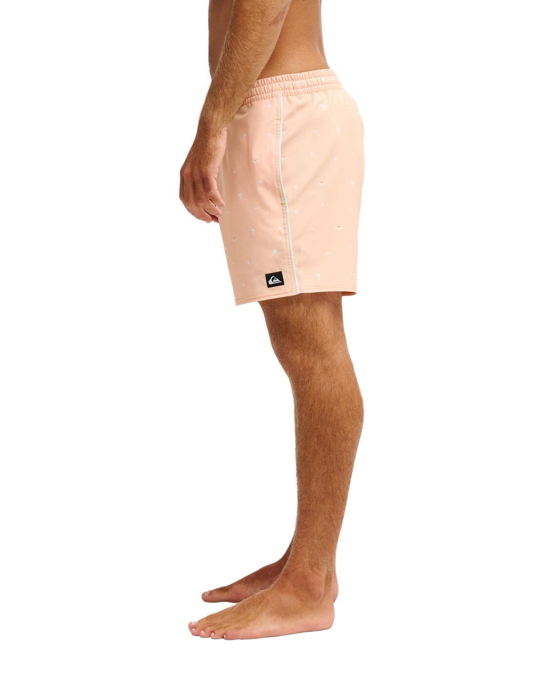 Zwembroek STRETCH PRINTED VOLLEY 16 Blau Heren 3/4