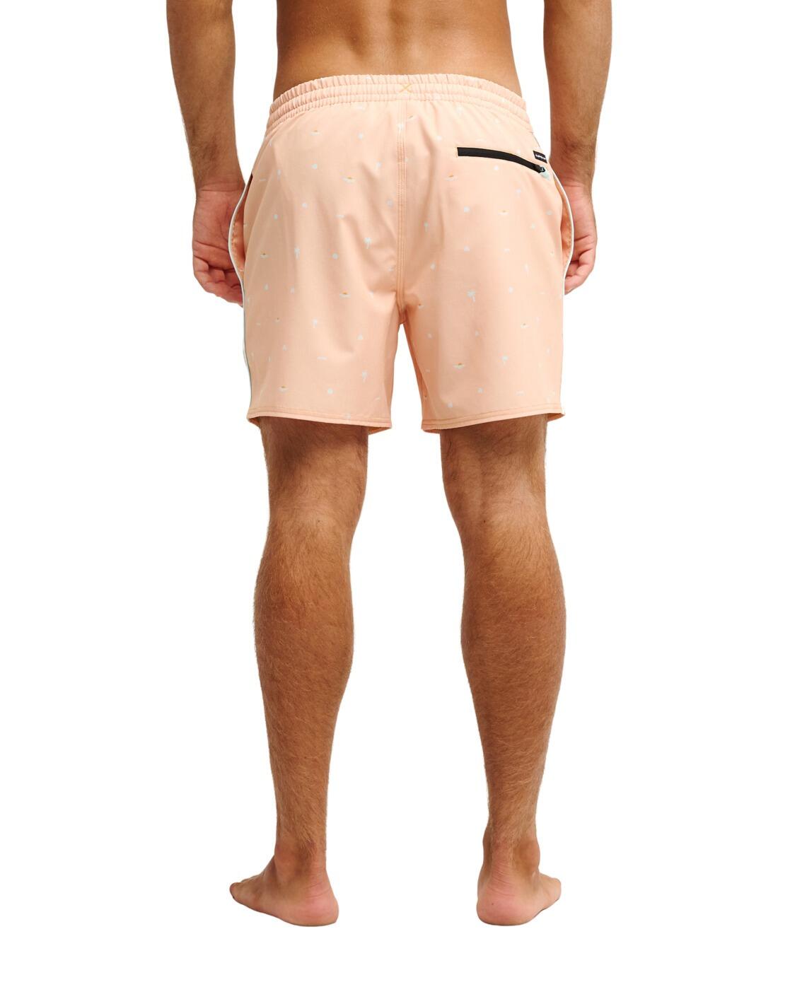 Zwembroek STRETCH PRINTED VOLLEY 16 Blau Heren 2/4