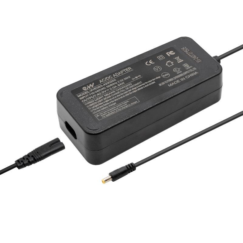 Cargador premium 36V (salida 42v) 2A conector DC 5,5x2,1mm 3/3