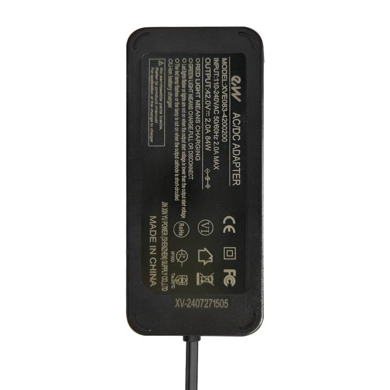 Cargador premium 36V (salida 42v) 2A conector DC 5,5x2,1mm 2/3