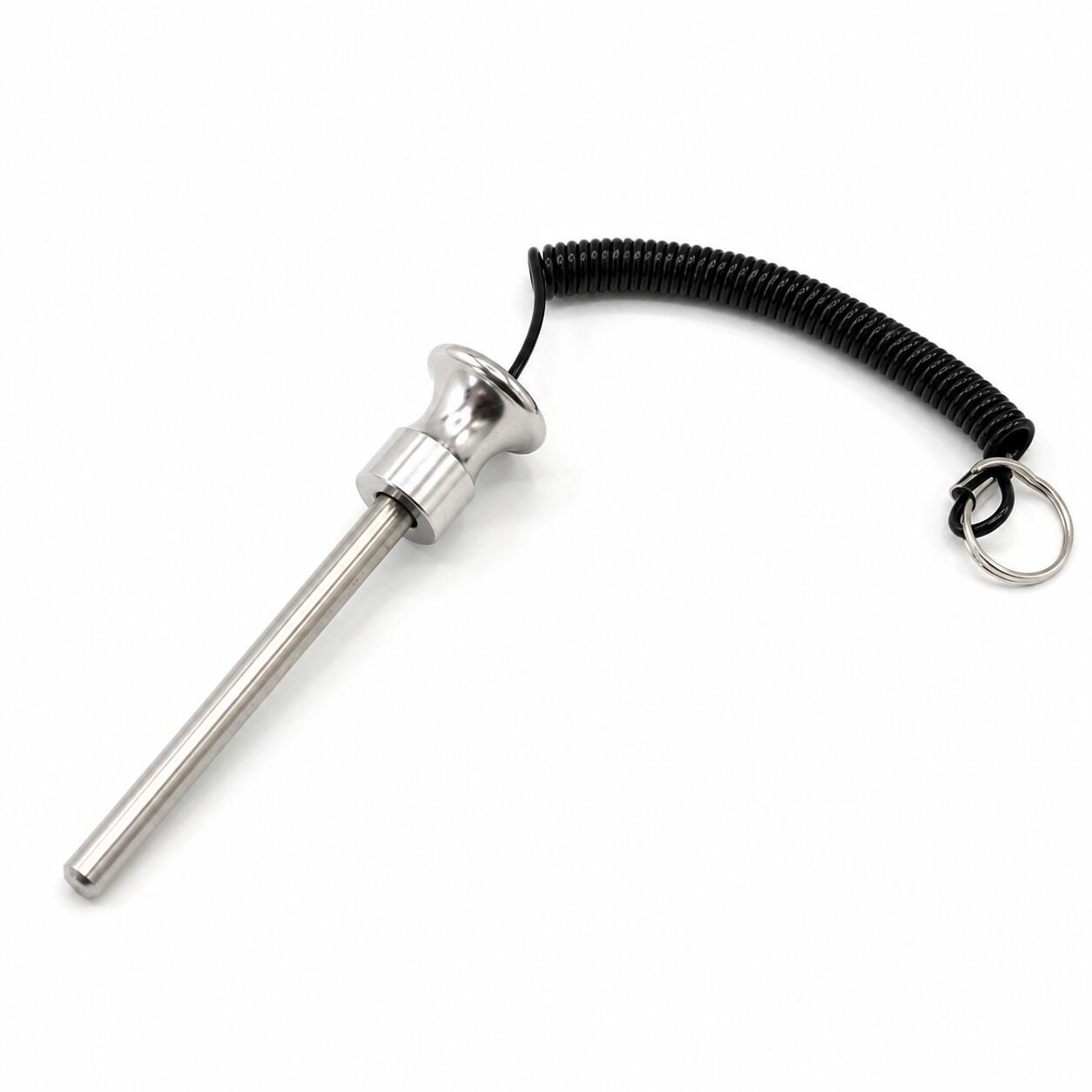 Pin para Placas Imantado Plata 10×105 mm para Máquinas de Musculación 2/3
