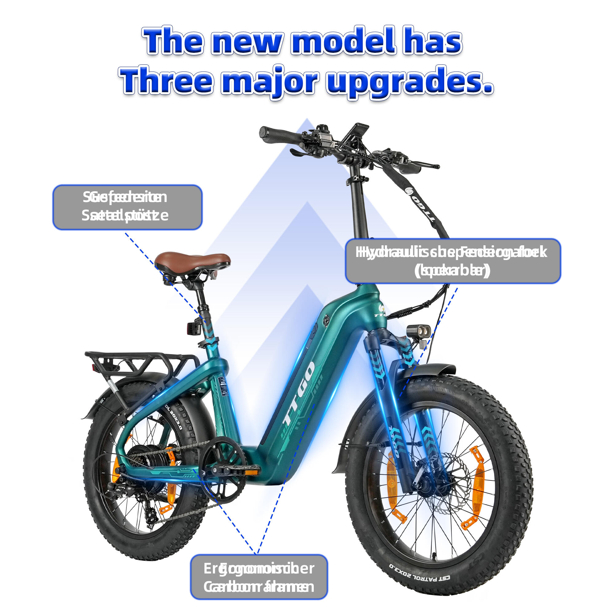 TTGO F8 Pedelec City EBike, 7-biegowa skrzynia biegów 6/7