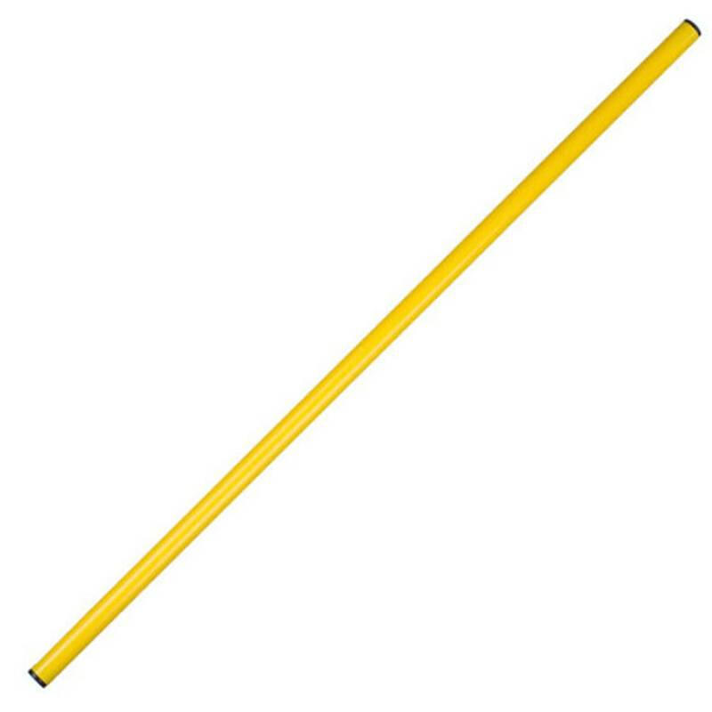 Set 5 gardulete Sportech: 10 conuri 38 cm portocalii, 5 bastoane 100 cm galbene