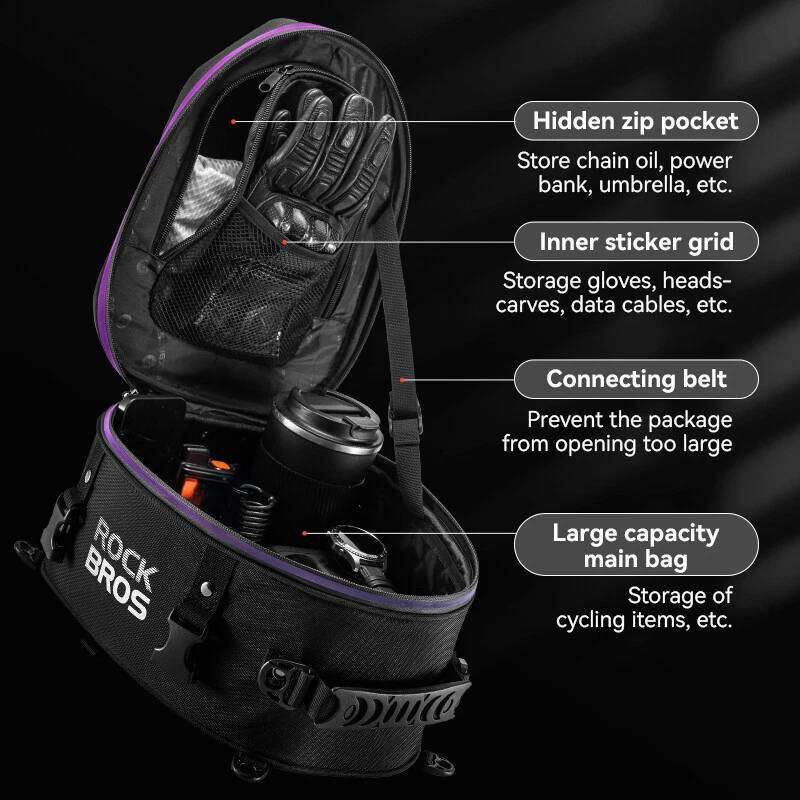 Torba motocyklowa 3w1 TAIL BAG, plecak, na ramię 12,5L Hard Shell ROCKBROS 7/7