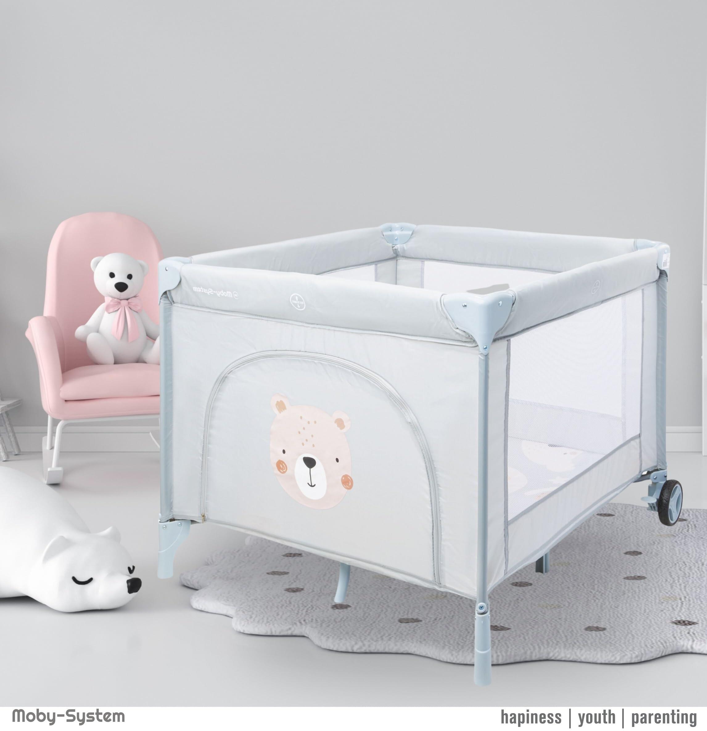 Speelruimte - unisex - opvouwbaar, inclusief matras - grijs 2/8