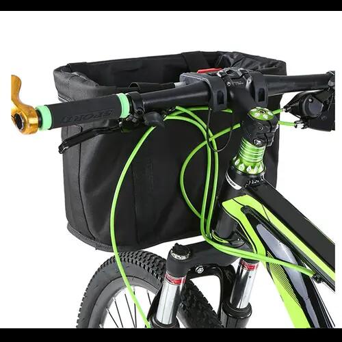 Coș de bicicletă robust, care poate fi atașat de ghidon, impermeabil 5/7