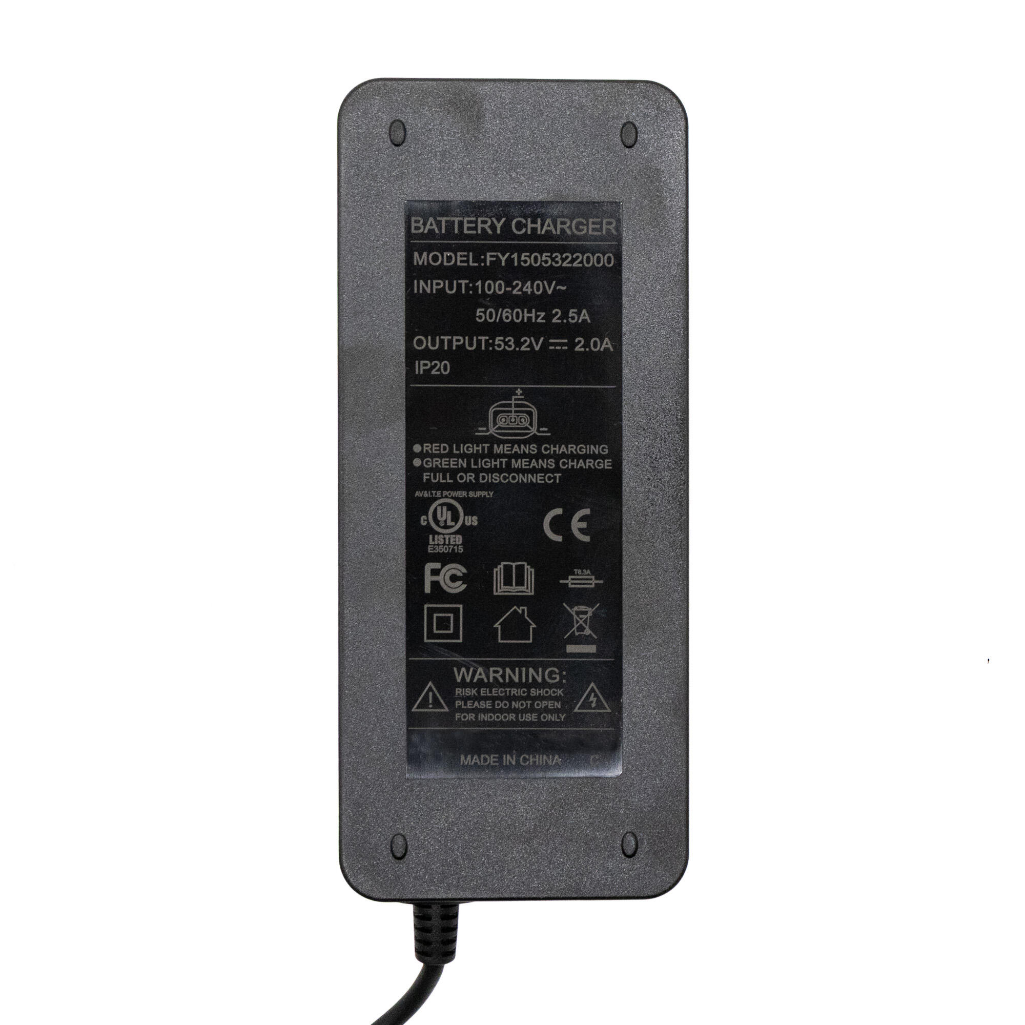 Cargador premium 48V (salida 53,2v) 2A para NIU -conector SJT-125E 2/3