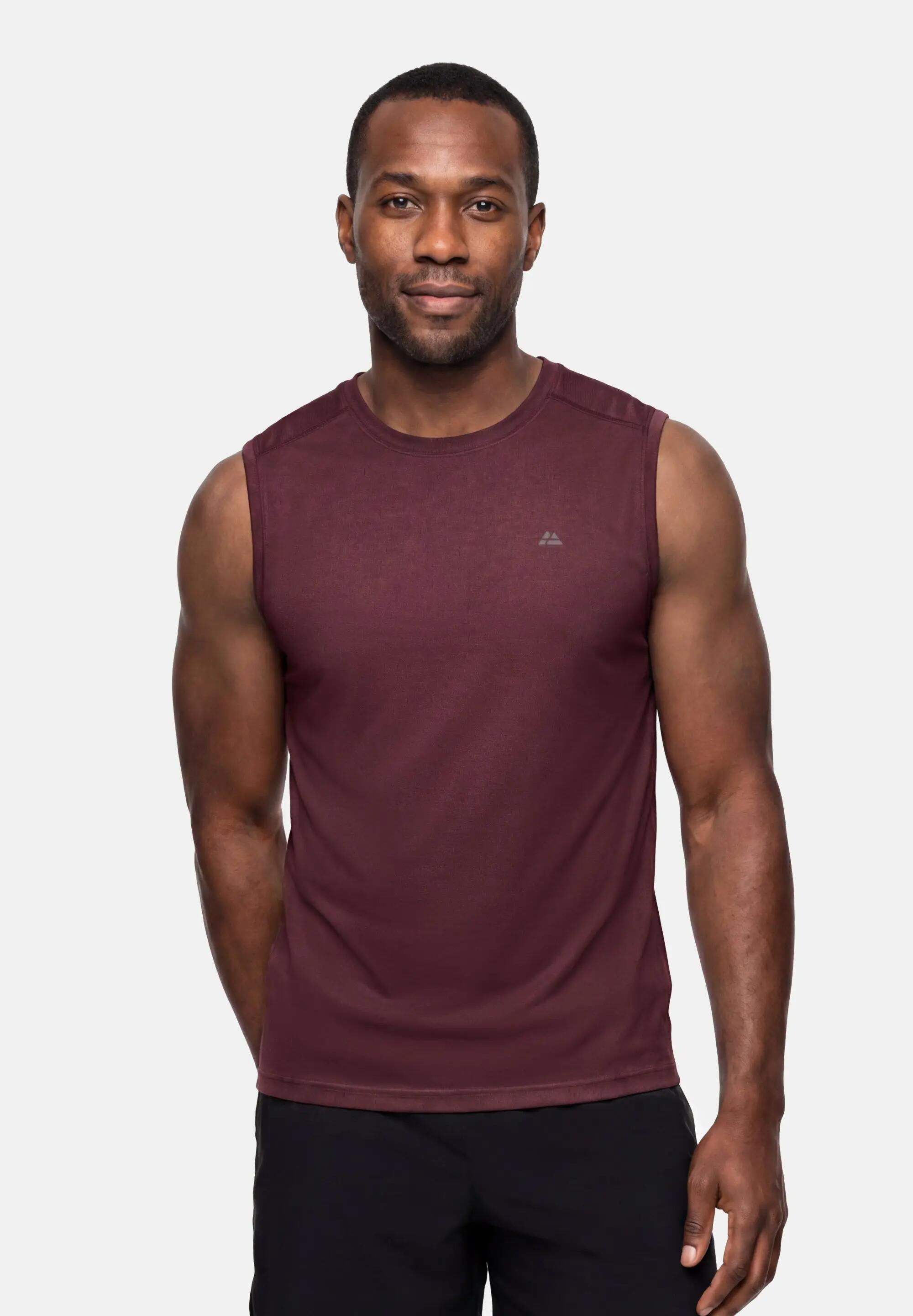 Heren lichtgewicht mesh hardloop tanktop gerecycled polyester Polygiene 2/5