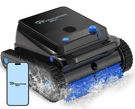 U8 Poolrobot für Boden und Wände,Wasserlinie, Schwarz, mit APP