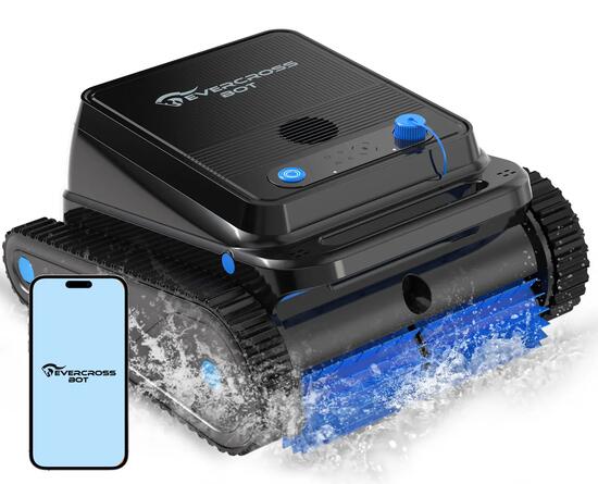 U8 Poolrobot für Boden und Wände,Wasserlinie, Schwarz, mit APP