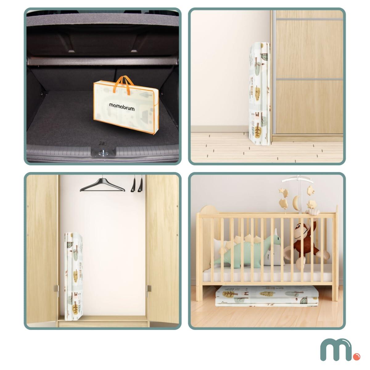 Speelkleed - Spelletjes - Unisex - Opvouwbaar, dubbelzijdig, XPE - Beige 9/9