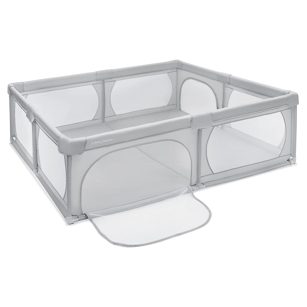 Foldable playpen - Baby - Non-slip, Waterproof, 200x180 cm - Grey