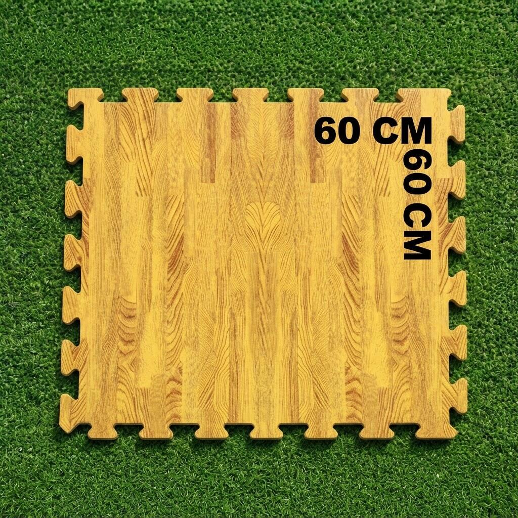 Manta Protectora de Suelo para Piscina 60x60 cm (4 und) | Madera 3/3