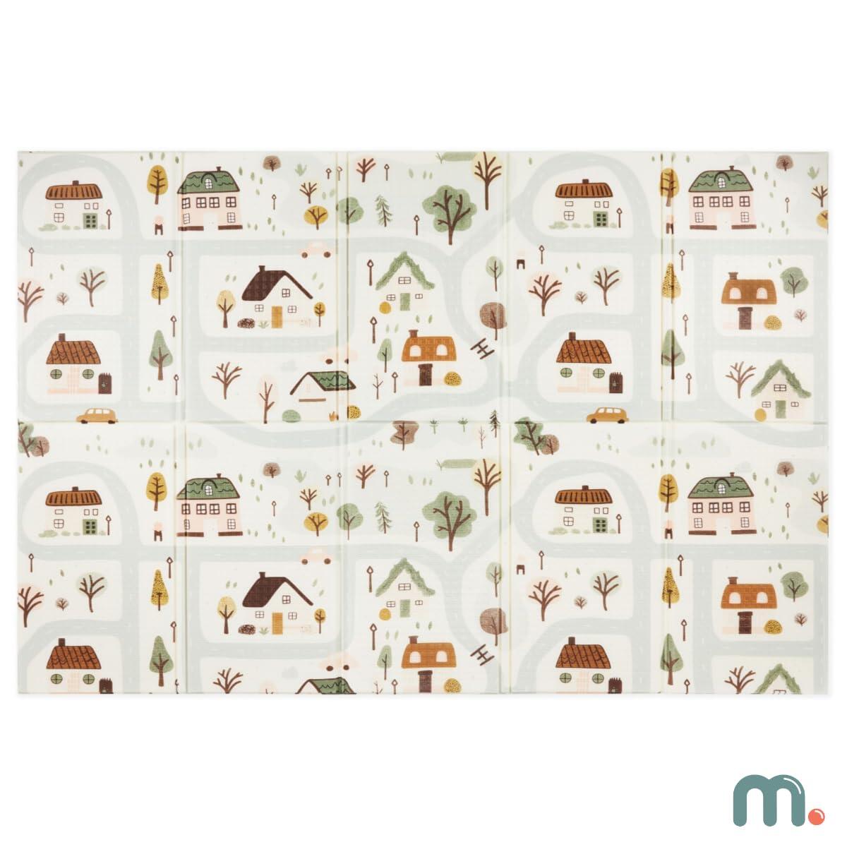 Speelkleed - Spelletjes - Unisex - Opvouwbaar, dubbelzijdig, XPE - Beige 4/9