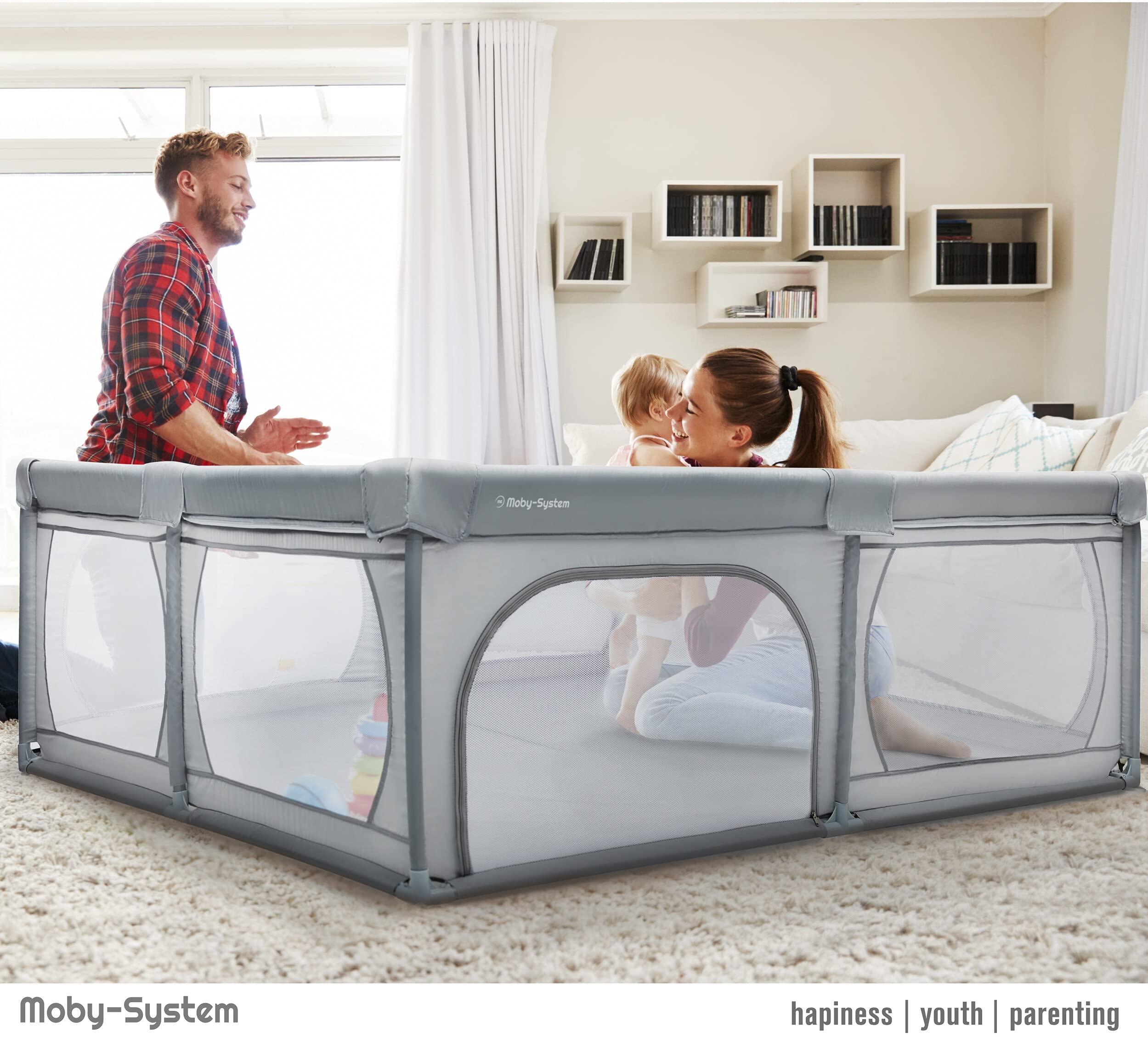 Opvouwbare speelruimte - Baby - Antislip, waterdicht, 200x180 cm - Grijs 2/10