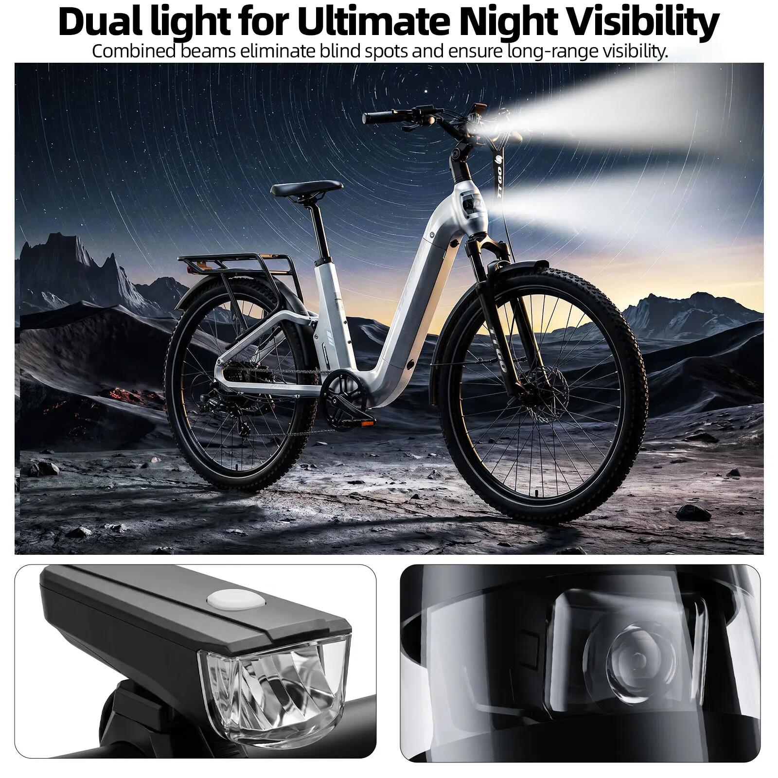 Bicicleta elétrica para adultos TTGO E-SUVO Bateria 48V15Ah 10/15