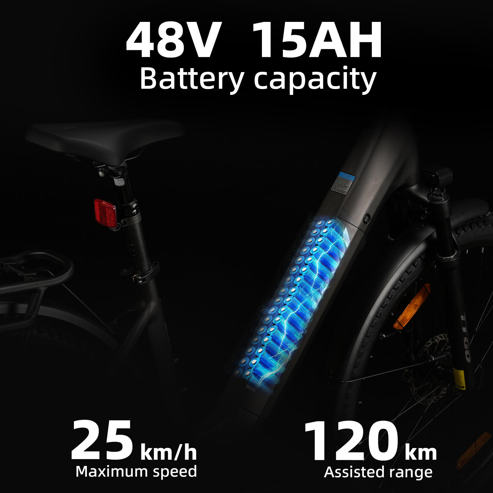 TTGO Z3 27,5-calowy elektryczny rower miejski z silnikiem 250 W, 7 biegów 4/7